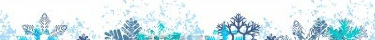 holiday border in blue
