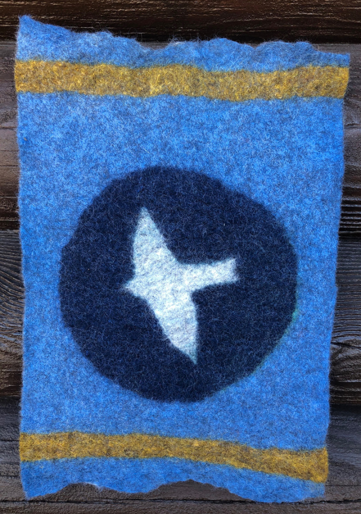 Felted Wall hanging tribute