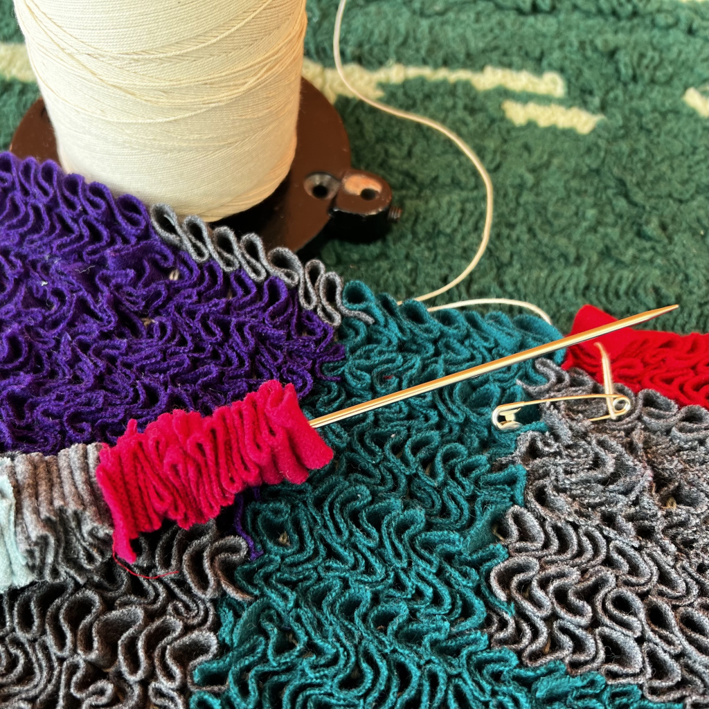 Standing Fabric Rug Making – Watermark Art Center