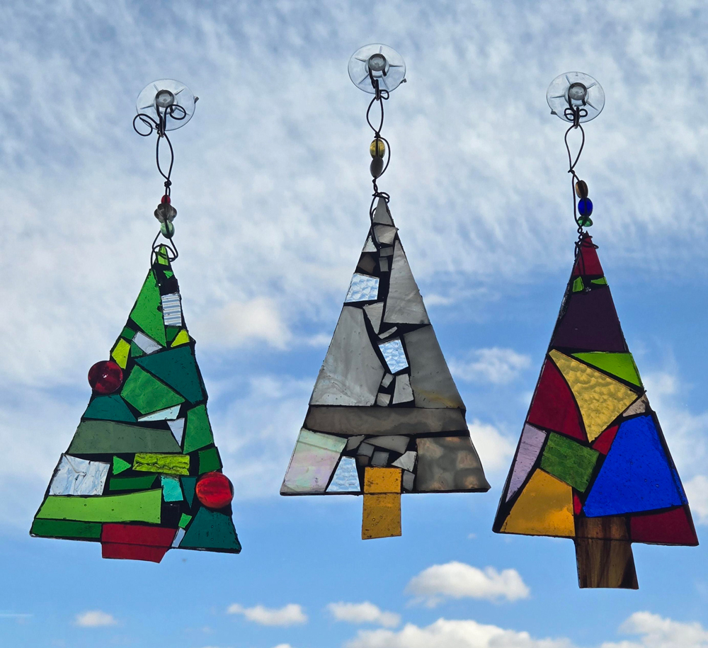 DEC 6 Stained Glass Holiday Tree Mosaics