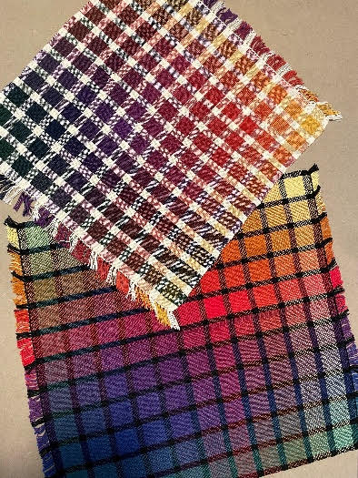 colorful woven squares
